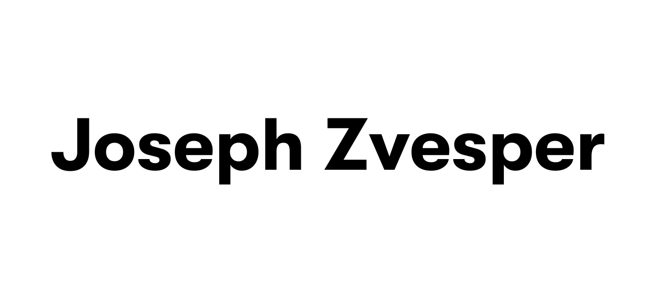 Text that reads Joseph Zvesper